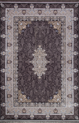 Иранский прямоугольный ковёр G247 DARK GRAY