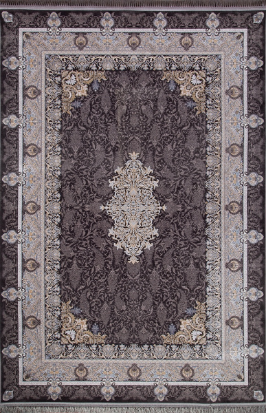 Иранский прямоугольный ковёр G247 DARK GRAY