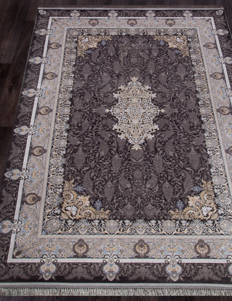 Иранский прямоугольный ковёр G247 DARK GRAY