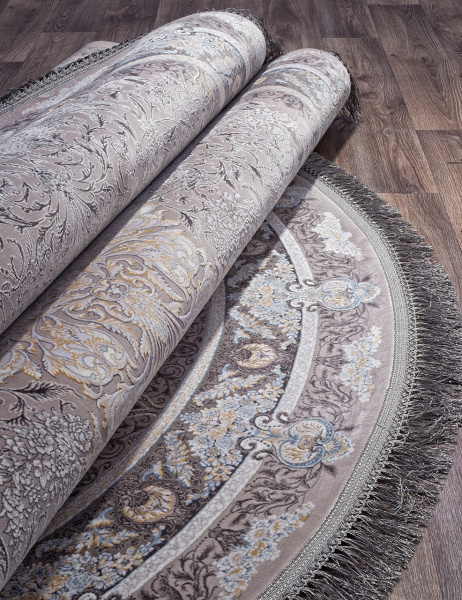 Иранский овальный ковёр G247 LIGHT GRAY