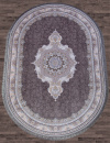 Иранский овальный ковёр G252 DARK GRAY