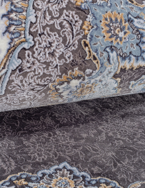 Иранский овальный ковёр G252 DARK GRAY