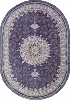 Иранский овальный ковёр G253 BLUE-C