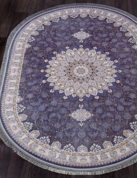 Иранский овальный ковёр G253 BLUE-C