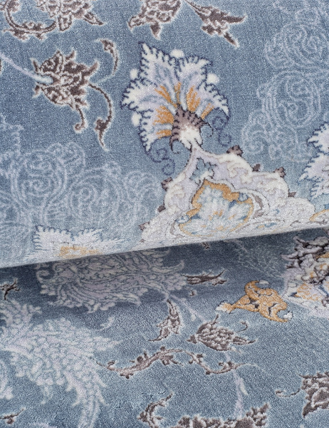 Иранский овальный ковёр G253 Pale-Blue