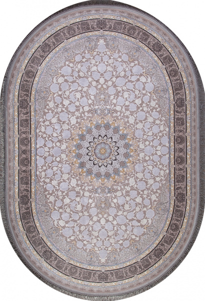 Иранский овальный ковёр G255 LIGHT GRAY