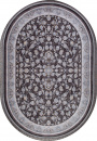 Иранский овальный ковёр G256 DARK GRAY