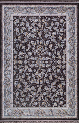 Иранский прямоугольный ковёр G256 DARK GRAY
