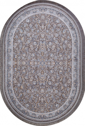 Иранский овальный ковёр G256 GRAY