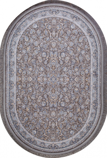 Иранский овальный ковёр G256 GRAY