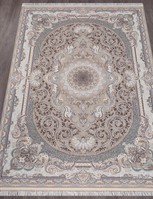 Иранский прямоугольный ковёр 144 LIGHT GRAY