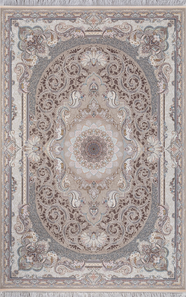 Иранский прямоугольный ковёр 144 LIGHT GRAY