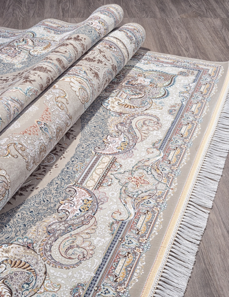 Иранский прямоугольный ковёр 144 LIGHT GRAY