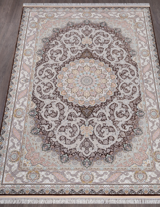 Иранский прямоугольный ковёр 145 BROWN