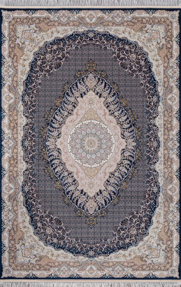 Иранский прямоугольный ковёр 227 DARK BLUE
