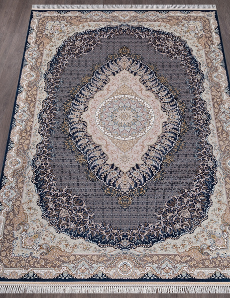 Иранский прямоугольный ковёр 227 DARK BLUE