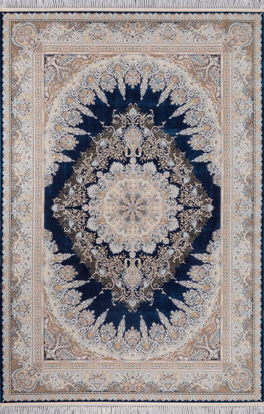 Иранский прямоугольный ковёр 267 DARK BLUE