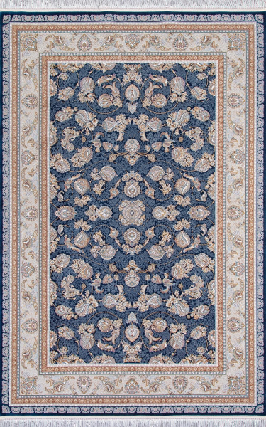 Иранский прямоугольный ковёр G136 DARK BLUE