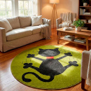 Российский круглый ковёр 20815-22011