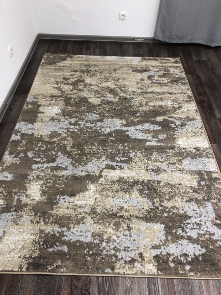 Бельгийский прямоугольный ковёр 83208 L.BROWN