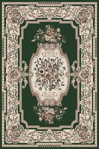 Российский прямоугольный ковёр 5602 GREEN