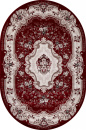 Российский овальный ковёр d017 RED
