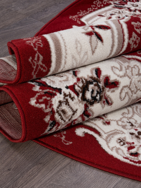 Российский овальный ковёр d017 RED