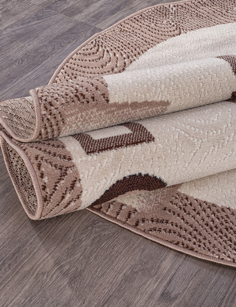 Российский овальный ковёр d043 BEIGE