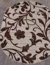 Российский овальный ковёр d184 BEIGE