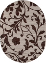 Российский овальный ковёр d184 BEIGE