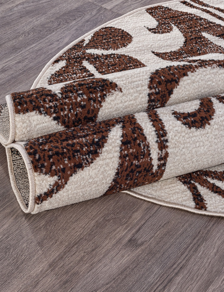 Российский овальный ковёр d184 BEIGE