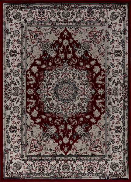 Российский прямоугольный ковёр d412 RED
