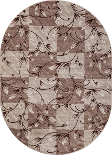 Российский овальный ковёр D480 BEIGE