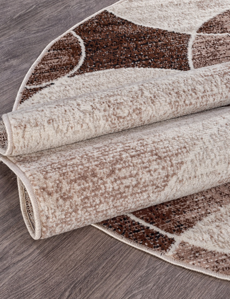 Российский овальный ковёр D498 BEIGE