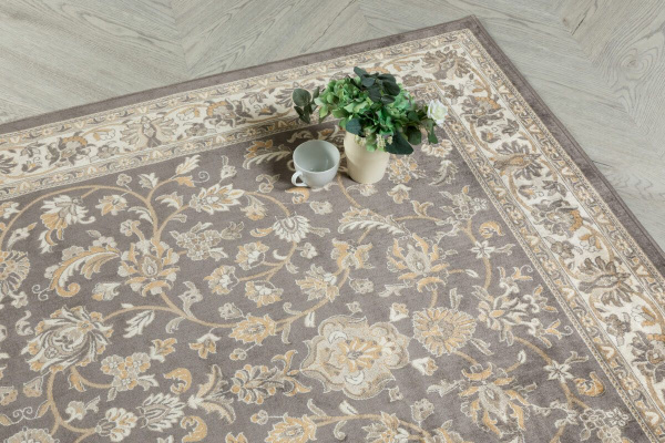 Бельгийский прямоугольный ковёр  1655 724 BROWN