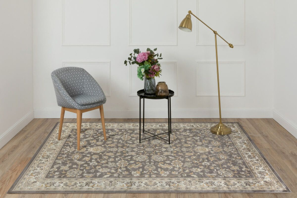 Бельгийский прямоугольный ковёр  1655 724 BROWN