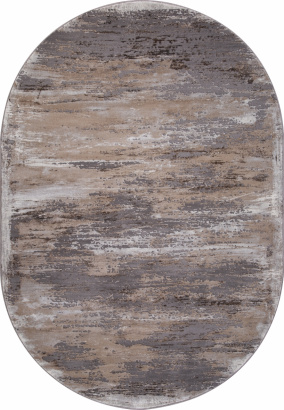 Российский овальный ковёр 3271 GRAY-BEIGE