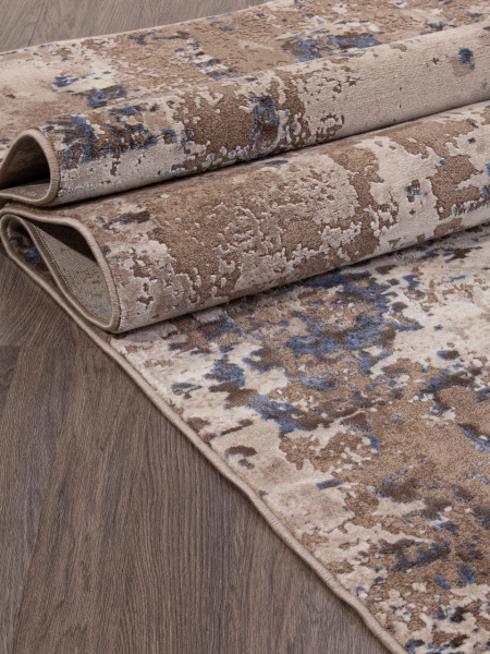 Российский прямоугольный ковёр 3319 BEIGE-BLUE