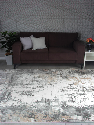 Российский прямоугольный ковёр 3319 GRAY