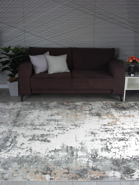 Российский прямоугольный ковёр 3319 GRAY