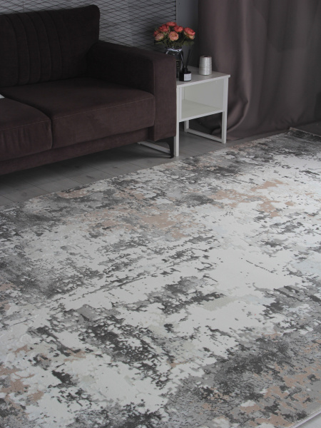 Российский прямоугольный ковёр 3319 GRAY