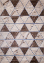Российский прямоугольный ковёр 3372 BEIGE-BLUE