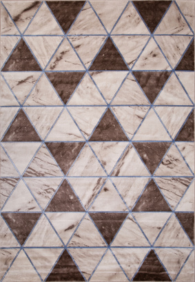 Российский прямоугольный ковёр 3372 BEIGE-BLUE