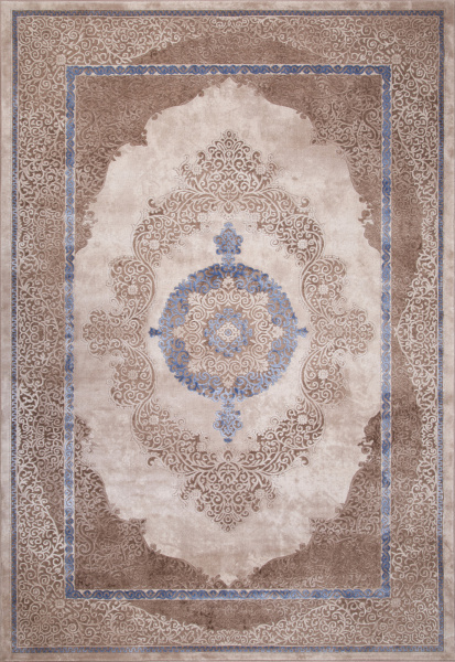 Российский прямоугольный ковёр 3419 BEIGE-BLUE