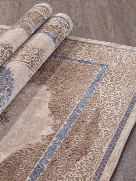 Российский прямоугольный ковёр 3419 BEIGE-BLUE
