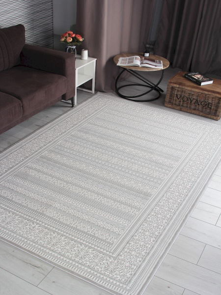 Российский прямоугольный ковёр F239 GRAY