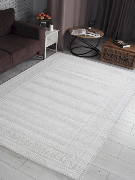 Российский прямоугольный ковёр F239 GRAY