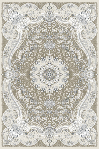 Российский прямоугольный ковёр F648 BEIGE