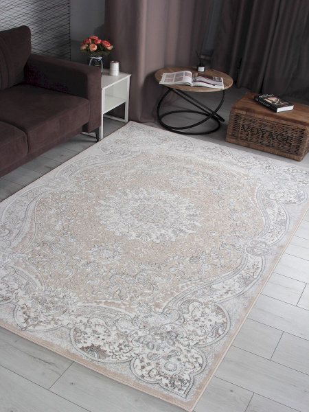 Российский прямоугольный ковёр F648 CREAM