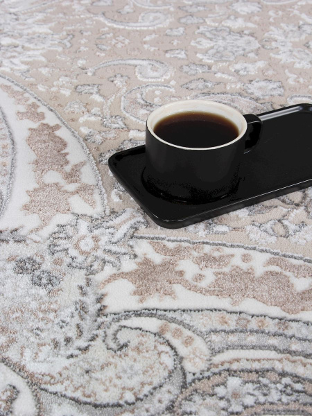 Российский прямоугольный ковёр F648 CREAM